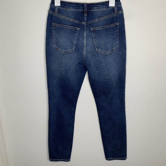 Forever 21 Womens Size 27 Blue Skinny Button Fly Distressed Denim Jeans - Picture 7 of 11